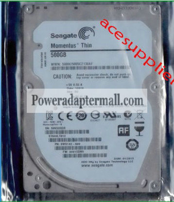 2.5" Seagate 500GB 5400RPM 16MB 7mm ST500LT012 Hard Drive 2.5" Seagate 500GB 5400RPM 16MB 7mm ST500LT012 Hard Drive